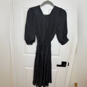 Banana Republic Black Puff Sleeve Sundress